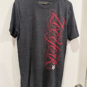 Zoo York Men's Gray and Red Graphic T-Shirt